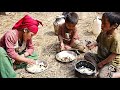 cooking dry meat by using traditional technology great family with hardworking video parts 20