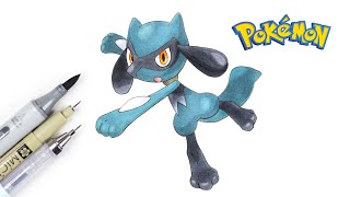 How to draw Riolu | Pokémon | Riolu | リオル | 如何畫利歐路 | 精靈寶可夢 | 寵物小精靈 | 畫畫教學