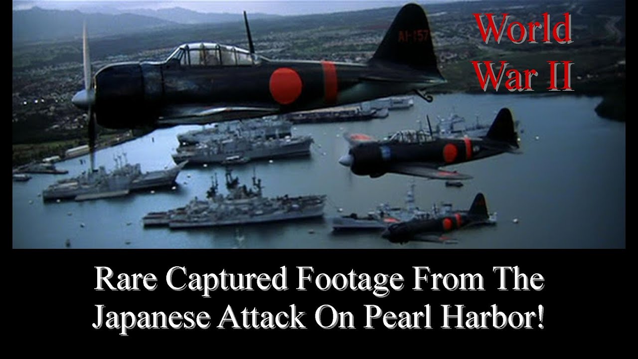 Captured Japanese Footage From The Attack On Pearl Harbor - YouTube