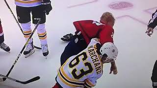 Brad Marchand Beats Lars Eller 10/3/2018