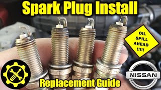 2007 - 2012 Nissan Altima 2.5 Liter - How to Replace Spark Plugs & Remove Oil in Spark Plug holes!