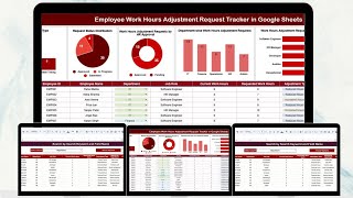 Employee Work Hours Adjustment Request Tracker in Google Sheets