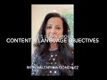 Content & Language Objectives