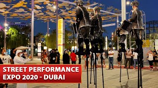 Suits on Stilts | Amazing Stilts Performance @ Mobility Pavilion | Expo 2020 Dubai