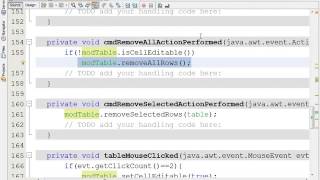 JAVA #22 SH6 how to Create Event SelectionChange of JTable