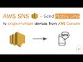 AWS SNS - Send SMS to single/multiple devices from AWS Console | AWS SNS SMS Example | AWS SNS Demo