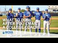 What To Do AFTER You Email a College Coach