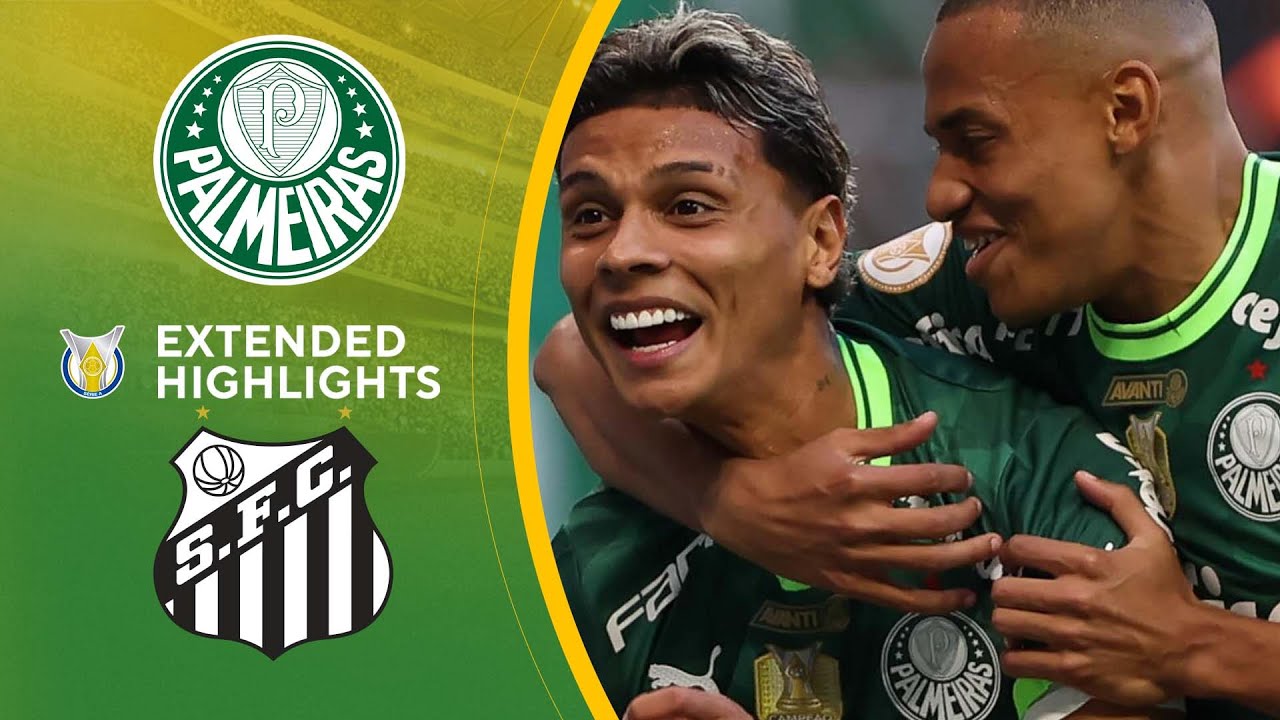 Palmeiras Vs. Santos: Extended Highlights | Brasilerao Série A | CBS ...