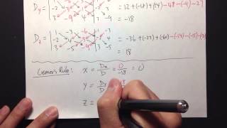 [GCC Math 101/120 Common Final Sample 1] (Q24.) Cramer's Rule (Continued)