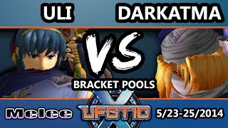 UFGTX - Uli (Marth) Vs. Darkatma (Sheik) SSBM Pools - Smash Melee