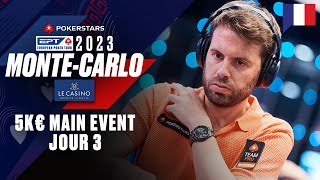 EPT Monte-Carlo 2023 5K€ MAIN EVENT - Jour 3 avec Benny & Yu ♠️ PokerStars en Français