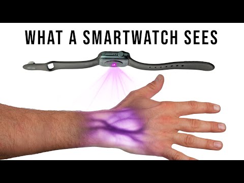 The bizarre flashing lights on a smartwatch