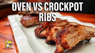 Oven VS Crockpot Ribs #Shorts