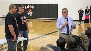 RHS wrestlers receive state send-off