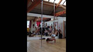 Colleyna's Pole Performance at Flight Fitness 2nd BIrthday