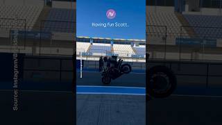 Scott Redding Performs Stoppie on Ducati Panigale | #worldsbk #scottredding