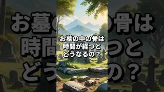 お墓の中の骨は時間が経つとどうなるの？ #お墓 #お墓参り #遺骨