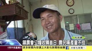 1050630鎮農會公糧收購首日 農民嘆產量不佳