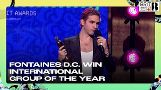 Fontaines D.C. win International Group of the Year | The BRIT Awards 2023