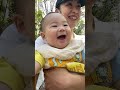 お姉さん達のブランコを見てハイテンションな生後204日目赤ちゃん baby 赤ちゃん 生後6ヶ月