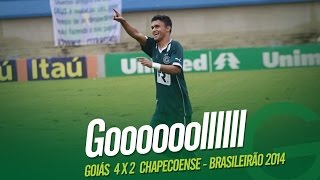 Gols - Goiás 4 x 2 Chapecoense - Brasileirão 2014