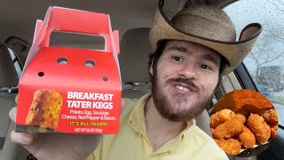 Walmart Breakfast Tater Kegs and Fried Cheese Bites Review