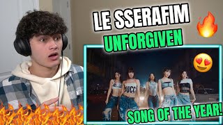 LE SSERAFIM (르세라핌) 'UNFORGIVEN (feat. Nile Rodgers)' OFFICIAL M/V REACTION!