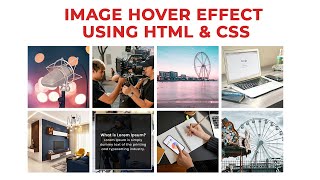 Css Image Hover Effects - Pure Css | Direction Aware Image Gallery Hover Effects | Hover Effect Css3