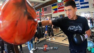 DMITRY BIVOL SMASHES THE HELL OUT OF THE AQUA BAG! SHOWS FRIGHTENING POWER AHEAD OF PASCAL FIGHT
