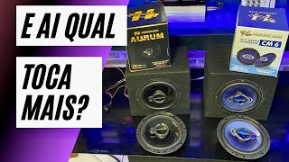 HURRICANE AURUM vs HURRICANE CM6 - QUAL O MELHOR ALTO FALANTE DE 6 PRAS PORTAS?