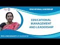 Educational Management and Leadership