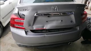 HONDA CITY DIGY DRY DENT REMOVAL LAHORE CONTECT NUMBER 0321 4210 977 ھنڈا سٹی ڈگی بغیر پینٹ ڈینٹ