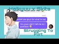 Struggling To Flirt||Haikyuu Skits||Haikyuu Text Story||Vocaloid Sleepover Part 2