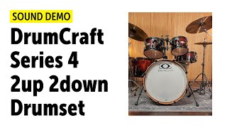 DrumCraft | Series 4 - 2Up 2Down | Drumset | Sound Demo (no talking)