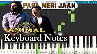 Papa Meri Jaan Song Keyboard Notes | Harshavardhan Rameshwar | Ranbir Kapoor | Sandeep V | ANIMAL