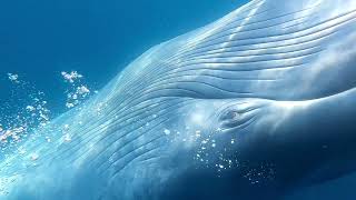 Curious Adult Blue Whale