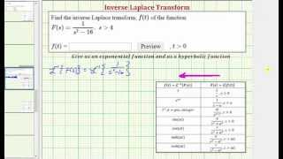 Find Inverse Laplace Transforms:  sinh(at) and e^(at)