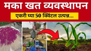 मका पीक खत व्यवस्थापन | maka khat niyogen | मका पिकाला कोणते खत टाकावे