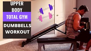 Upper Body Total Gym/ Weider Ultimate Body Works Workout with Dumbbells 30 - 45 Minute
