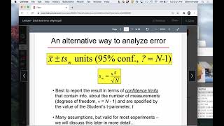 Data and error analysis introduction