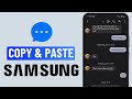 How to Copy and Paste Text Messages on Samsung phone