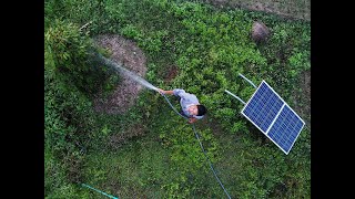 សូឡាបូមទឹកចល័ត Mobile solar pump for farmers found in Cambodia