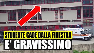 ULTIM'ORA STUDENTE 18ENNE CADE DALLA FINESTRA A SCUOLA: È GRAVISSIMO. DRAMMA A PRATO