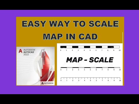 How to scale a map in AutoCAD