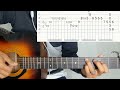 narisauna tribal rain guitar lesson intro part with tab