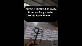 Purolite Purogold MTA9920 ion exchange resin Cyanide leach liquors and pulps SYSTEMS