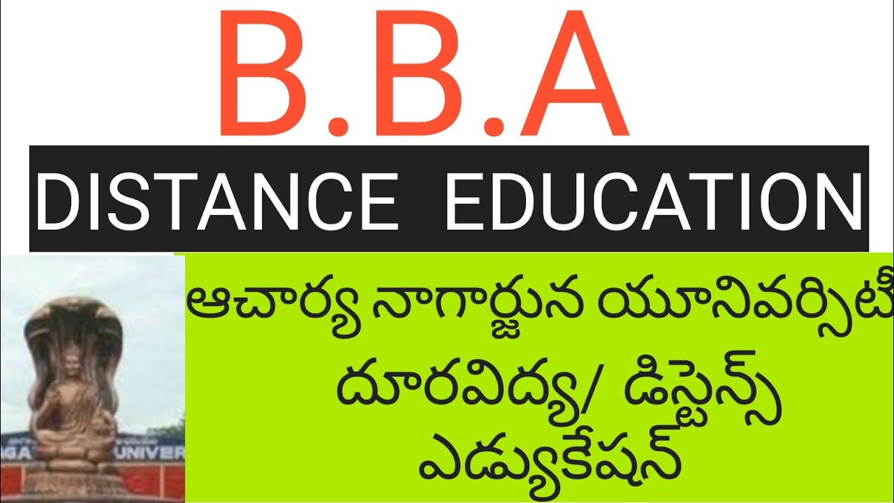 B.B.A DISTANCE EDUCATION IN ACHARYA NAGARJUNA UNIVERSITY/ANU DISTANCE ...