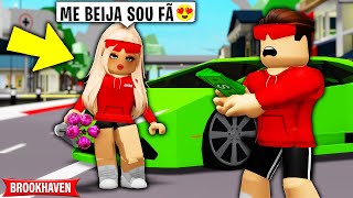 TESTEI a FÃ INTERESSEIRA sendo RICO e ISSO ACONTECEU... BROOKHAVEN RP Roblox