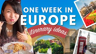 HOW TO SPEND A WEEK IN EUROPE | 40+ Efficient One Week Europe Trip Itineraries to Steal!