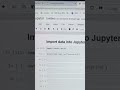 Import data into python (Jupyter Notebook), Pandas
